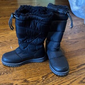 LL Bean Black Kids Winter Boots size 12